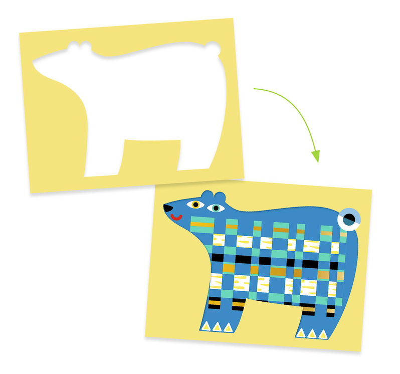 Djeco Animal Create with Paper Weaving Set