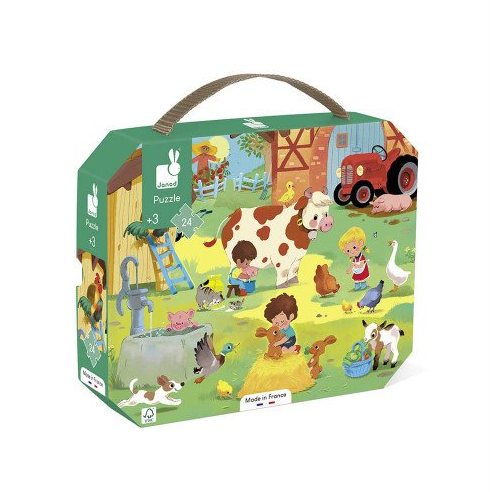 Janod Day At The Farm 24pc Puzzle