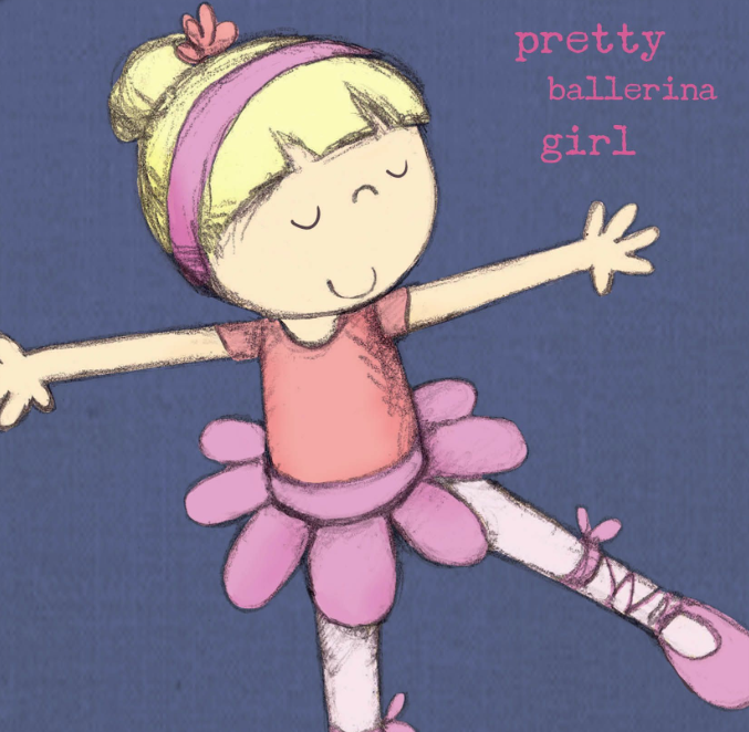 Birthday Card Pretty Ballerina by Anne Marie Finn