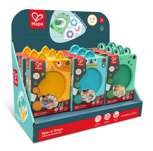 Hape Travel Spin 'N' Draw