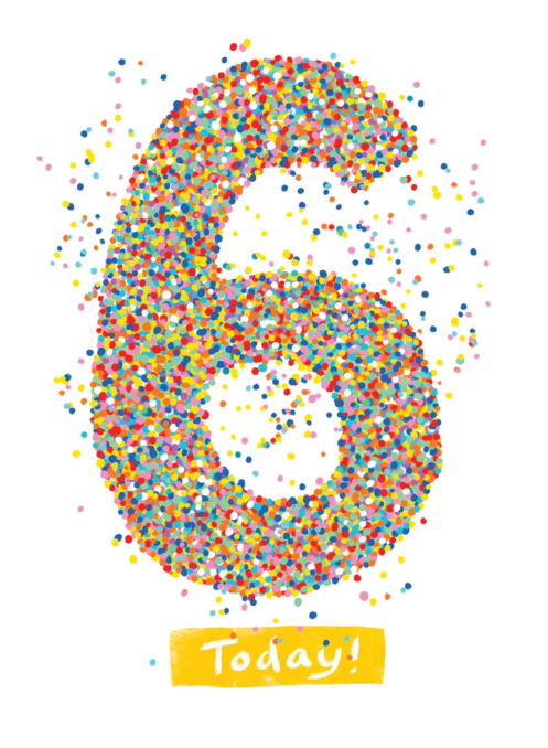 Birthday Card Sprinkles No.6 by Cat MacInnes