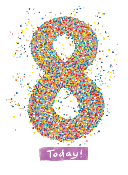 Birthday Card Sprinkles No.8 by Cat MacInnes