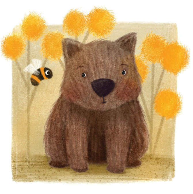 Birthday Card Wombat by Caroline McPherson Small Card