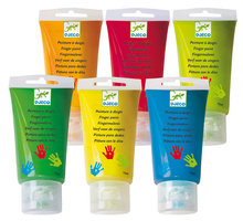 Load image into Gallery viewer, Djeco Finger Paint Tubes 6pc Art & Craft