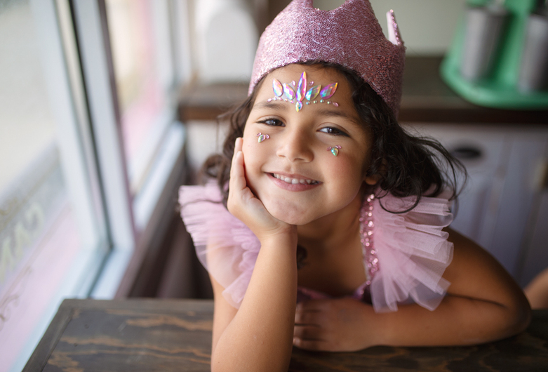 Great Pretenders Precious Pink Sequin Crown Dress Up