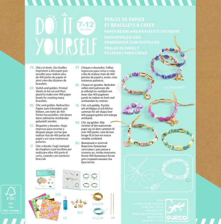 Djeco DIY Chic and Golden Bracelets
