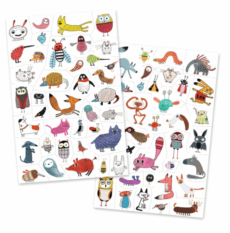 Djeco Temporary Tattoos Little Creatures 50pc