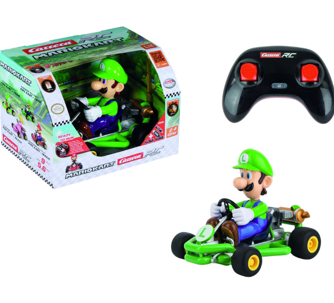 Carrera Mario Kart 1:18 Remote Control Pipe Kart - Luigi