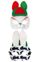 Load image into Gallery viewer, Sweida's Mini Mascots NRL Supporter Masks Rabbitohs Costumes