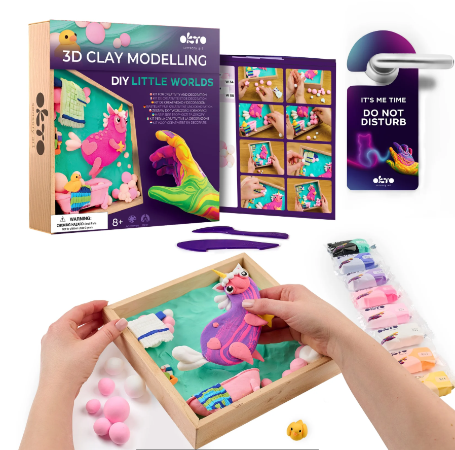 Okto Wood & Craft DIY Little Worlds Unicorn 21cm x 21cm