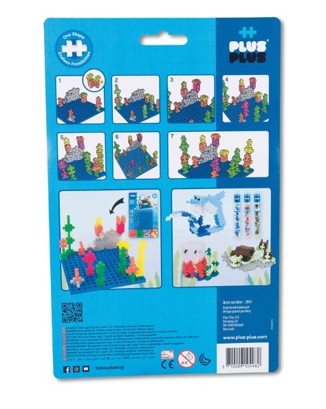 Plus-Plus Ocean Baseplate Builder Construction