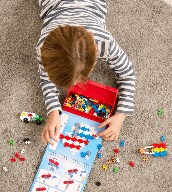 Plus-Plus Activity Pad Transportation Construction Toy