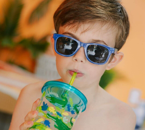 Frankie Ray Kids Sunglasses Gadget Blue with Stars