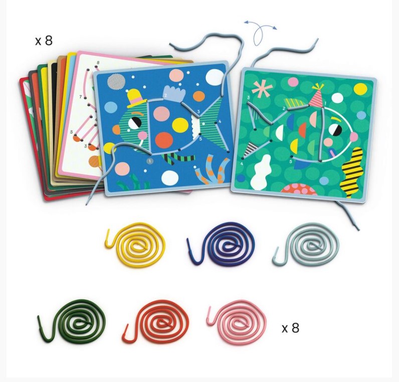 Djeco Dot To Dot Lacing Art & Craft