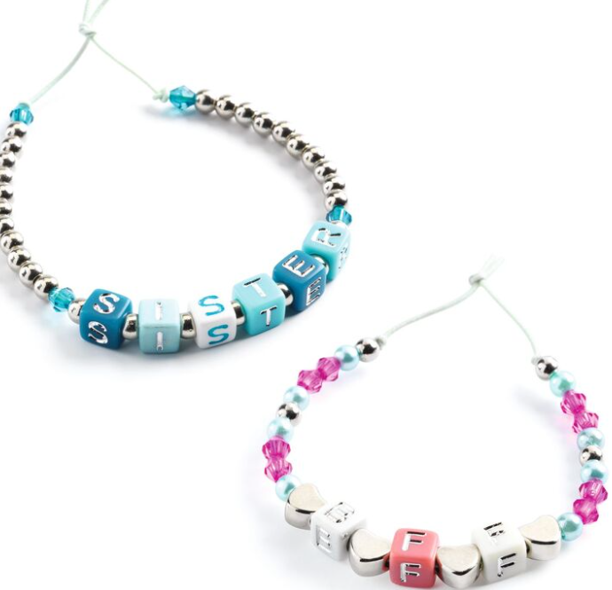 Djeco Silver Alphabet Beads Art & Craft Kits