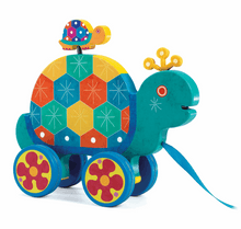 Load image into Gallery viewer, Djeco Gaspard Turtle Pull Along Baby & Toddler