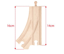 Load image into Gallery viewer, BigJigs Toys Rail Curved Points 2pc Toy Trains & Train Sets