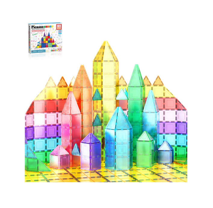 Picasso Tiles Magnetic Tiles 61pc
