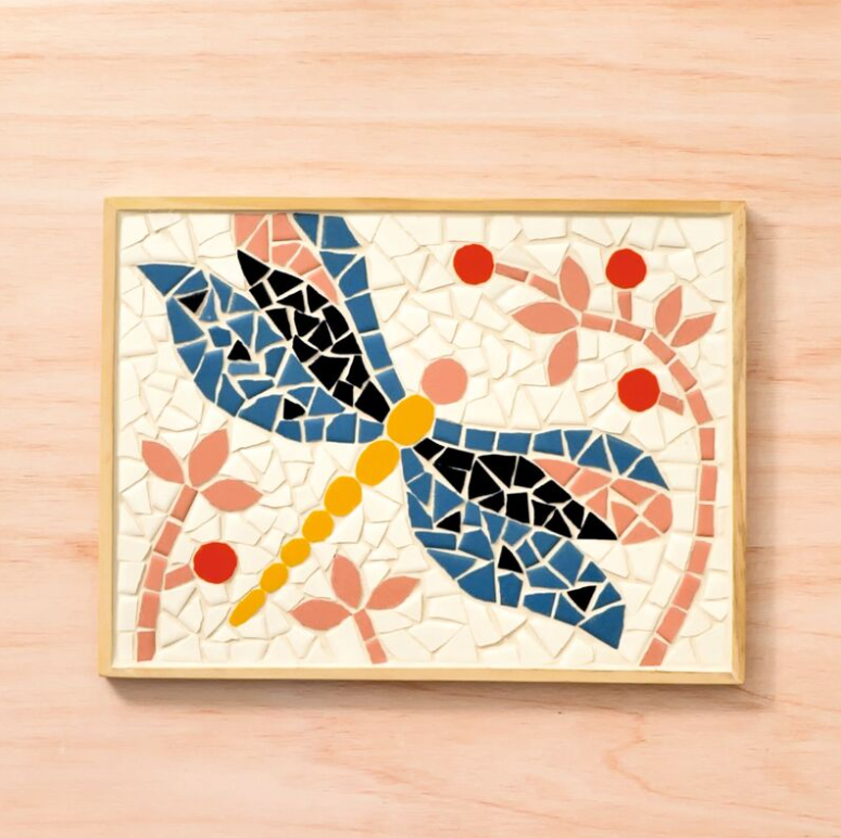 Djeco Atelier 72 Dragonfly Mosaic Art Kit