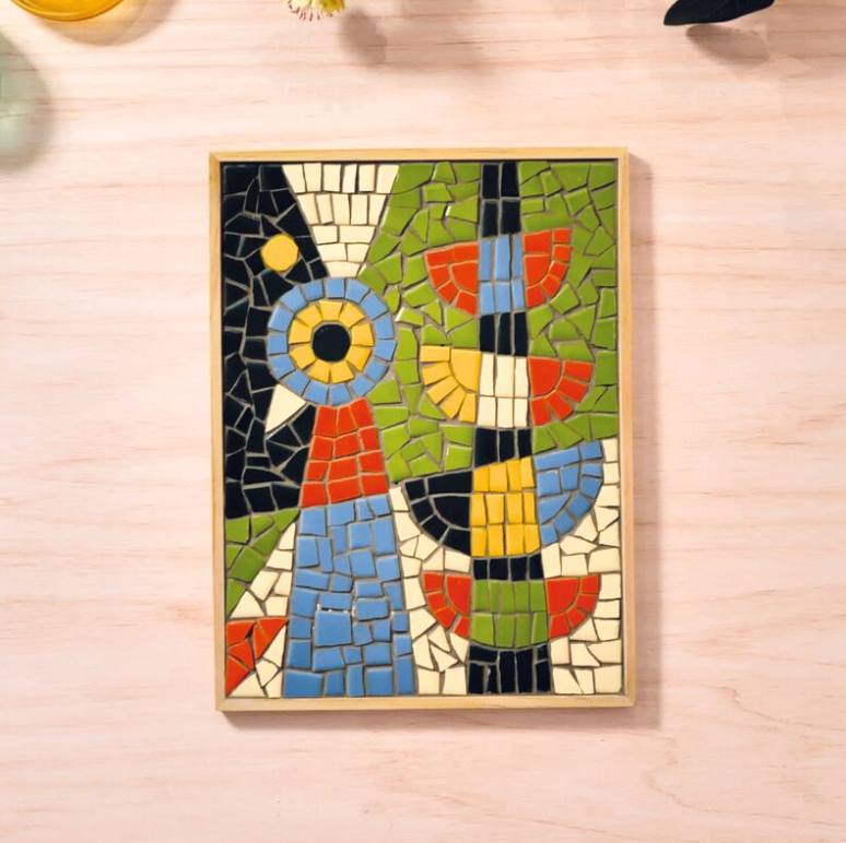 Djeco Atelier 73 Abstract Bird Mosaic Art Kit