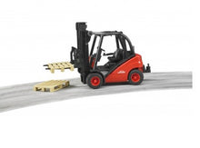 Load image into Gallery viewer, Bruder Linde Fork Lift H30D with 2 Pallets Construction