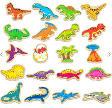 Load image into Gallery viewer, Viga Magnetic Dinosaurs 20pc Dinosaur