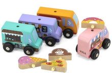 Load image into Gallery viewer, Viga Wooden Dessert Truck Set Pretend Food Play