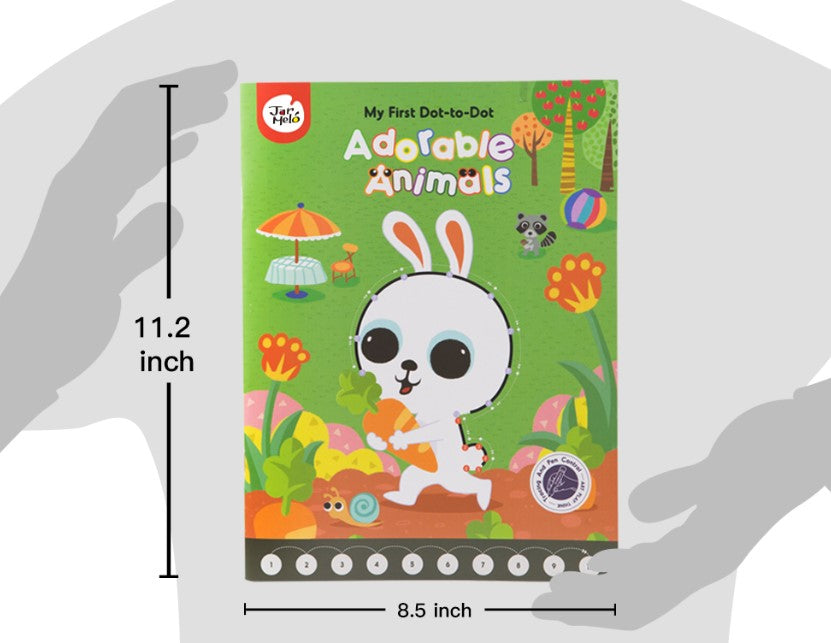 Jar Melo Adorable Animals Dot to Dot Children's Book