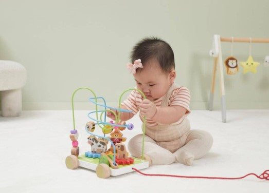 Viga Pull Along Bead Maze and Turning Gears Baby & Toddler