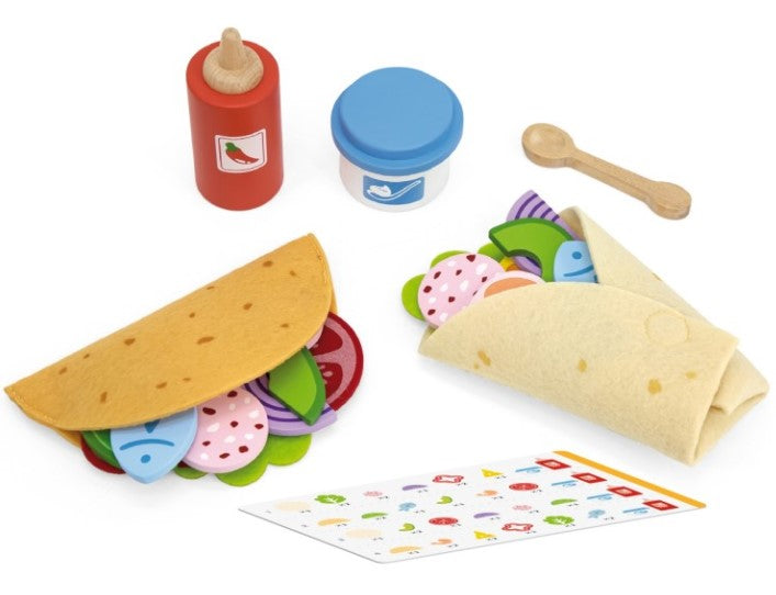 Viga Taco Set Pretend Food Play