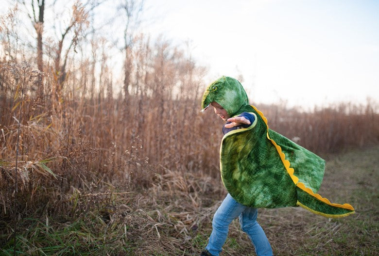 Great Pretenders T-Rex Hooded Cape Size 4-5 Costume
