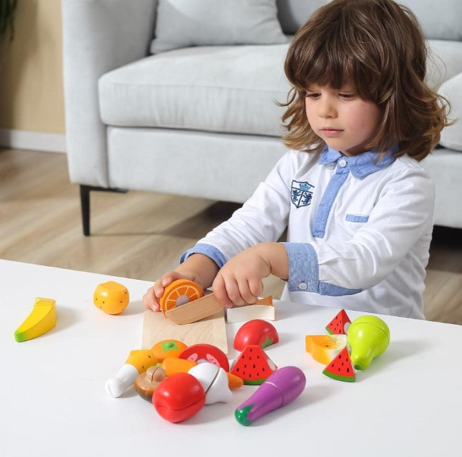 Viga Cutting Food Set Pretend Food Play