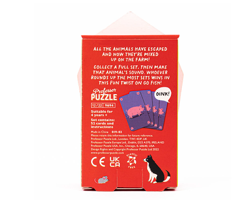 Professor Puzzle Go Farm Card Game Card Game