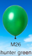 Load image into Gallery viewer, Balloons Biodegradable 12" Metallic/Pearl 10 Pack Hunter Green M26 balloon