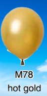 Load image into Gallery viewer, Balloons Biodegradable 12" Metallic/Pearl 10 Pack Hot Gold M78 balloon