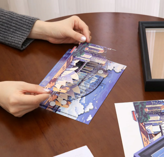 Zilipoo 3D Frame Painting Sydney Opera House & Harbour Bridge