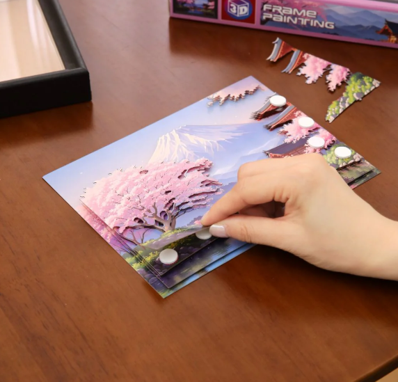 Zilipoo 3D Frame Painting Mount Fuji
