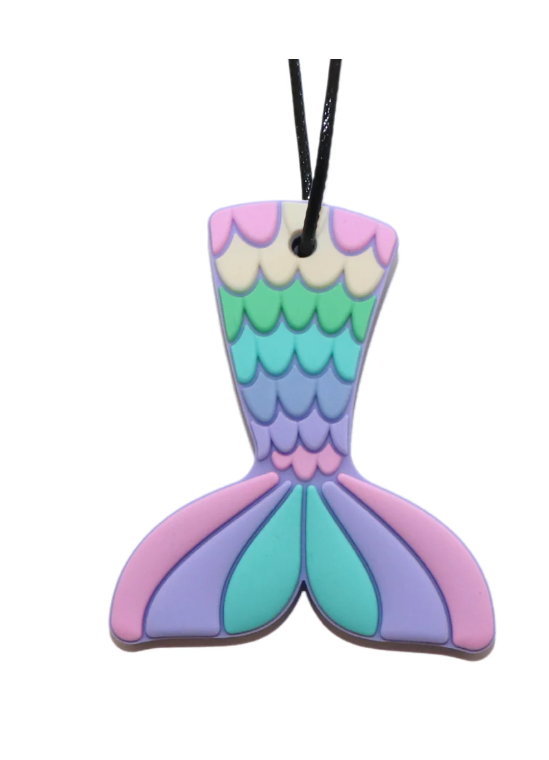 Jellystone Designs Mermaid Tail Pendant Pastel Sensory Needs