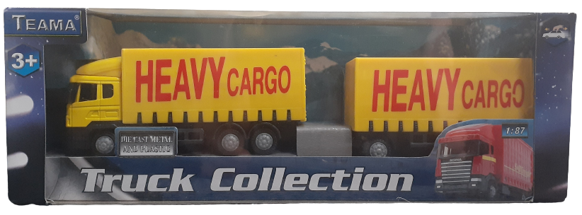 B Double Cargo Semi Trailer Yellow Transport