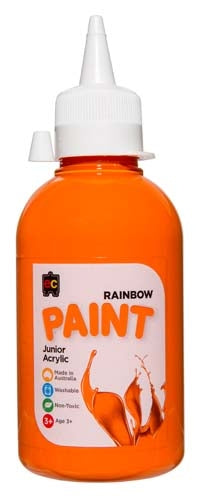 Paint Rainbow 250ml Orange Art and Craft