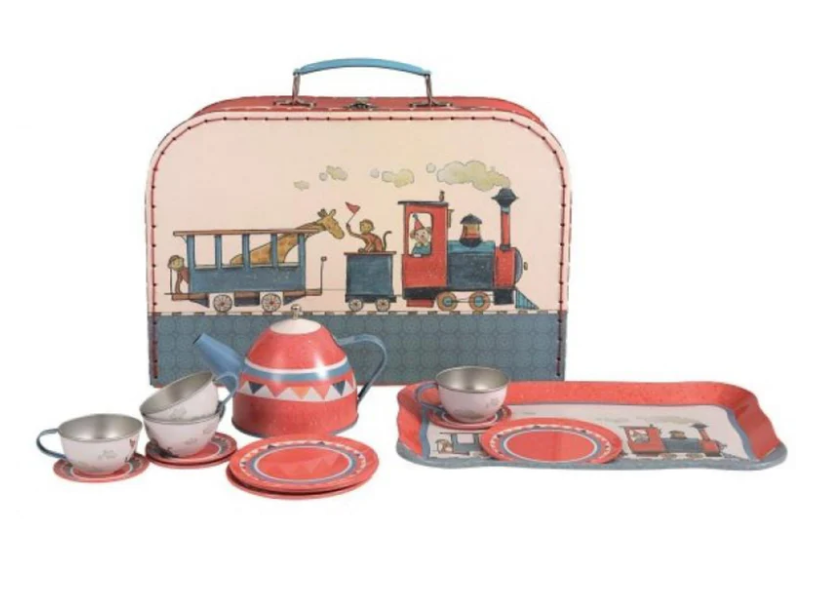Egmont Toys Tin Tea Set Train Pretend Food Play