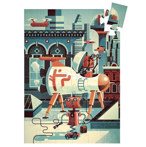 Djeco Bob The Robot 36pc Silhouette Puzzle Puzzle