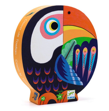 Load image into Gallery viewer, Djeco Coco The Toucan 24pc Silhouette Puzzle Puzzle