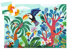 Load image into Gallery viewer, Djeco Coco The Toucan 24pc Silhouette Puzzle Puzzle