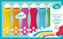 Load image into Gallery viewer, Djeco Foam Markers 6pc Art & Craft