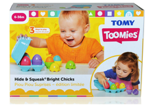 Load image into Gallery viewer, Tomy Toomies Hide & Squeak Bright Chicks Toddler