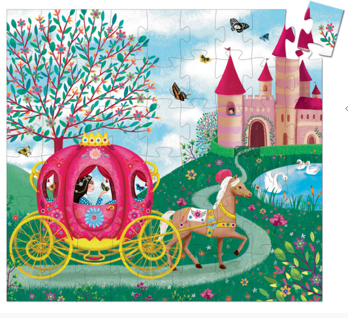 Djeco Elise's Carriage 54pc Silhouette Puzzle Puzzle