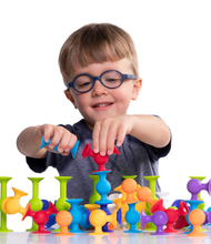 Load image into Gallery viewer, Fat Brain Toys Squigz Starter 24pc Learning Aid