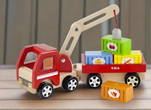 Load image into Gallery viewer, Viga Toys Crane Truck Transport