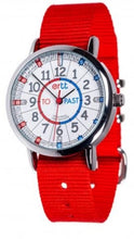 Load image into Gallery viewer, EasyRead Time Teacher Watch - Standard Red Blue Past To Red Strap Learning Aid